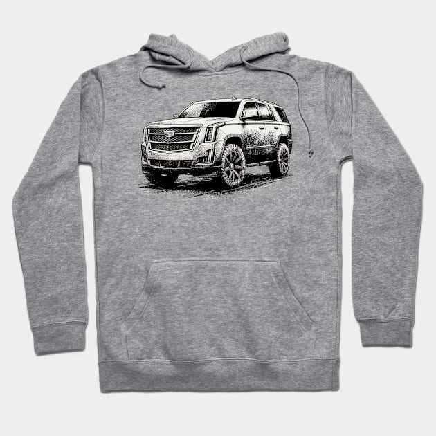 Cadillac Escalade Hoodie by Vehicles-Art